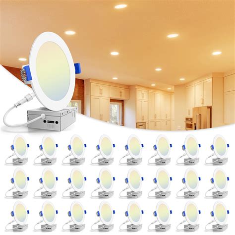 led recessed light that mounts on round junction box|6 led recessed lighting 5000k.